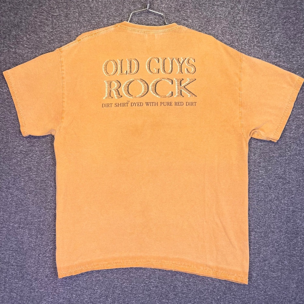 Red Dirt Shirt Co Shirt Mens XL Orange Sedona Arizona‎ Old Guys Rock Graphic Tee